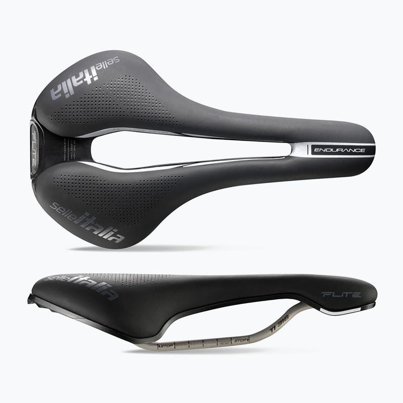 Selle Italia Iron Evo Kit Carbonio Superflow Hd Rail Fibra-Tek dviračio balnelis juodas SIT-031A501ICA008