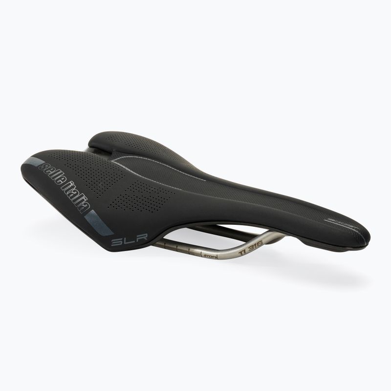 Selle Italia Slr Boost Ti 316 Rail Fibra-Tek dviratininko balnelis juodas SIT-041A120IKC001