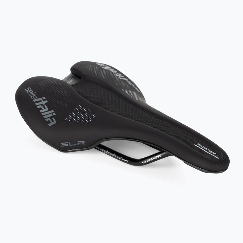 Selle Italia Slr Boost Tm Manganese Rail Soft-Tek dviračio balnelis juodas SIT-041A120MHC001