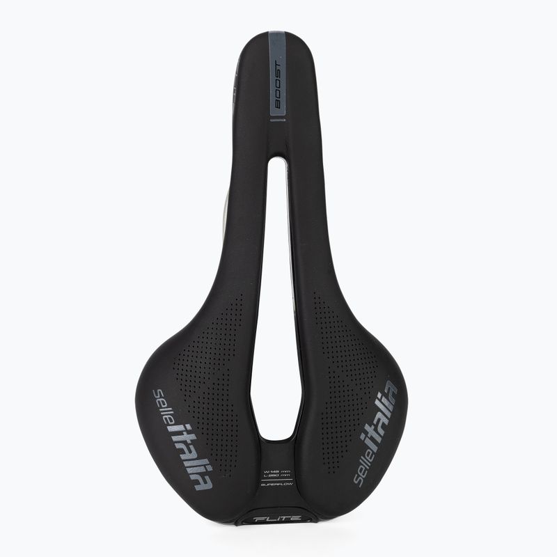 Selle Italia Flite Boost Superflow Ti 316 Rail Fibra-Tek dviračio balnelis juodas SIT-017A620IKC001 3