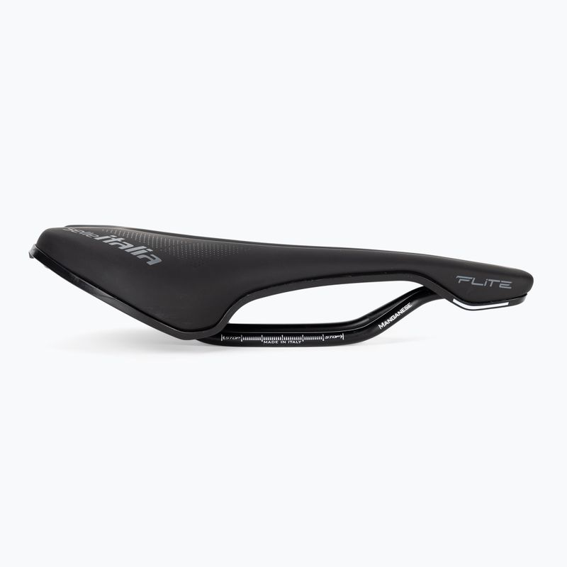 Selle Italia Flite Boost Tm Manganese Rail Soft-Tek dviratininko balnelis juodas SIT-017A320MHC001 2