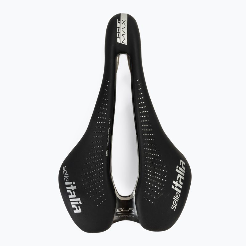 Dviračio balnelis Selle Italia Max SLR Boost Gel Superflow, TI 316 Rail, Fibra-Trek, Light Gel black 3
