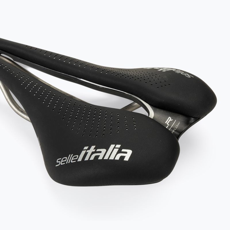 Dviračio balnelis Selle Italia Max SLR Boost Gel Superflow, TI 316 Rail, Fibra-Trek, Light Gel black 5