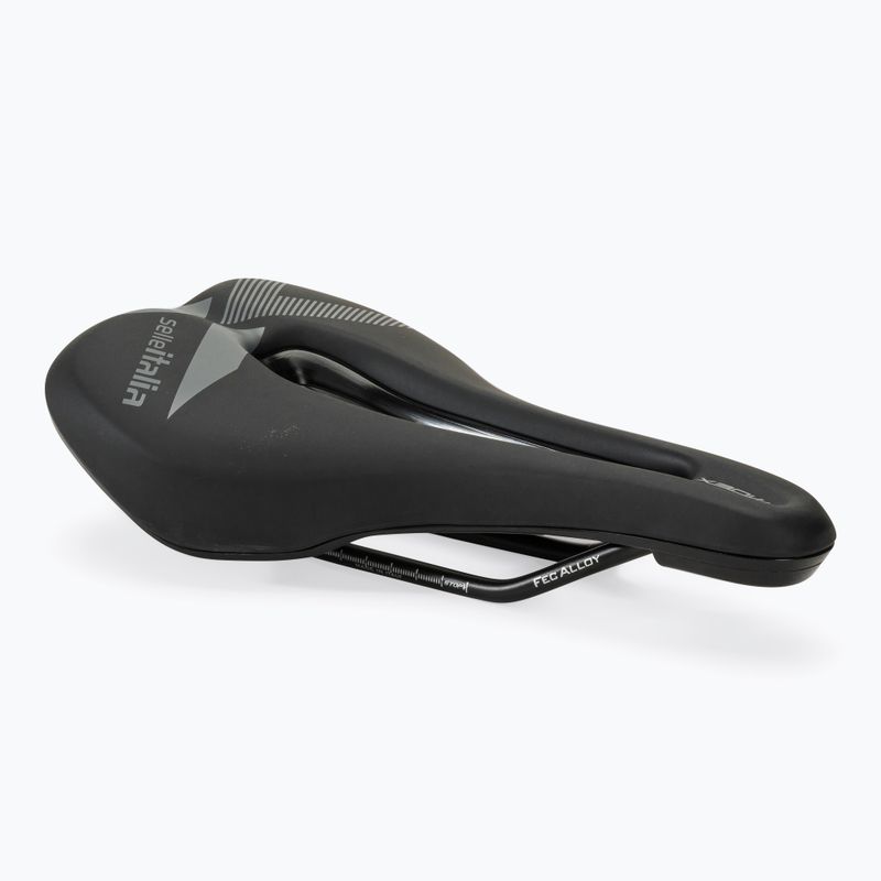 Selle Italia X-Bow Superflow S Fec Alloy Rail Soft-Tek dviračių balnelis juodas SIT-036A622MEC002