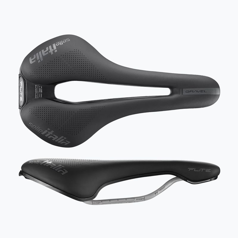 Dviračio balnelis Selle Italia Flite Boost Gravel Superflow, Fibra-Tek, Light Gel black 2