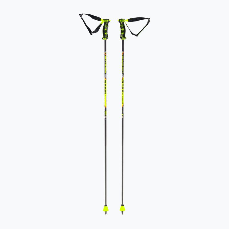 GABEL GS Carbon geltonai-juodos spalvos slidinėjimo lazdos 7009181021150