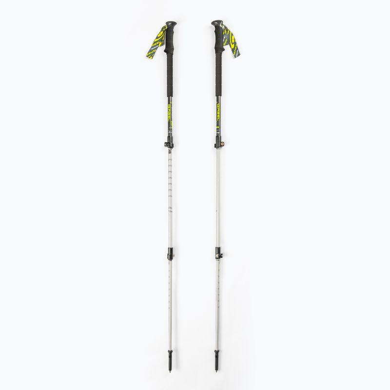GABEL Multigrip Carbon FAST LOCK trekingo lazdos juodos spalvos 7008450310000
