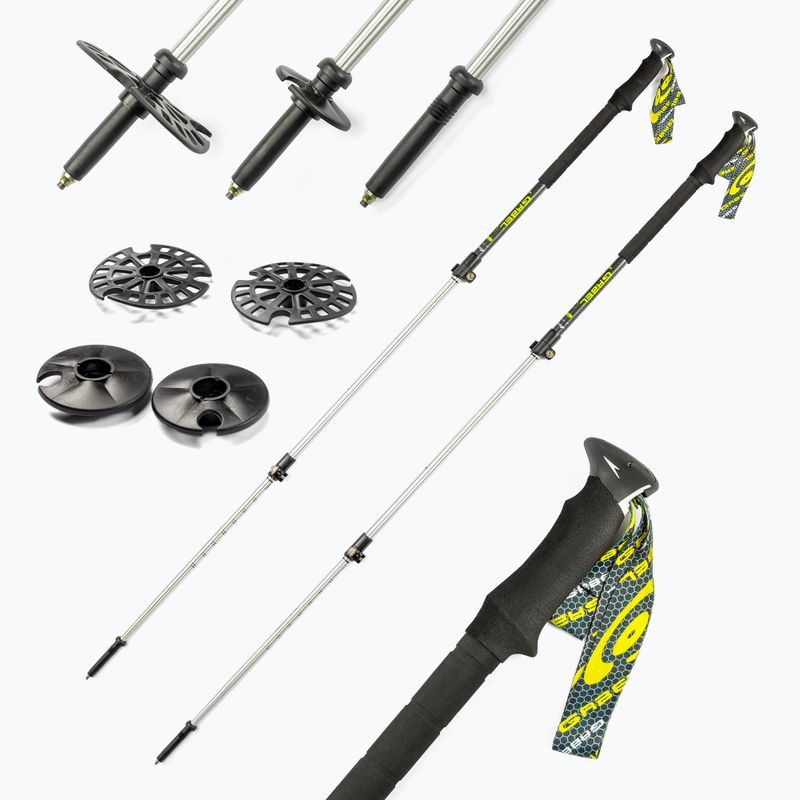 GABEL Multigrip Carbon FAST LOCK trekingo lazdos juodos spalvos 7008450310000 7