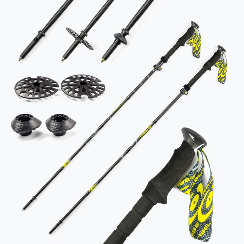 GABEL FR-5 FL LITE XTS trekingo lazdos juodos spalvos 7008391700000 7