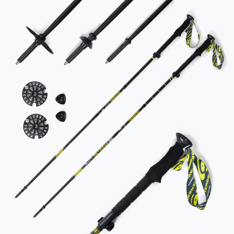 GABEL FR-5 FL LITE XTL trekingo lazdos juodos spalvos 7008391800000 7