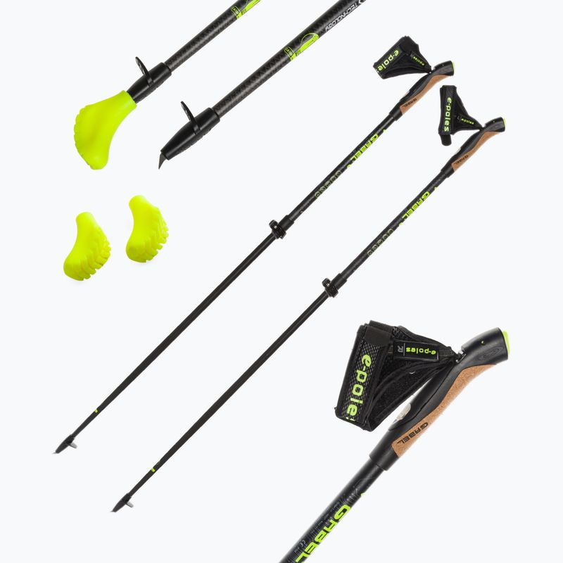 Šiaurietiško ėjimo lazdos GABEL G-1A XTL E-Poles-S.Carbon black 7008370210000 4