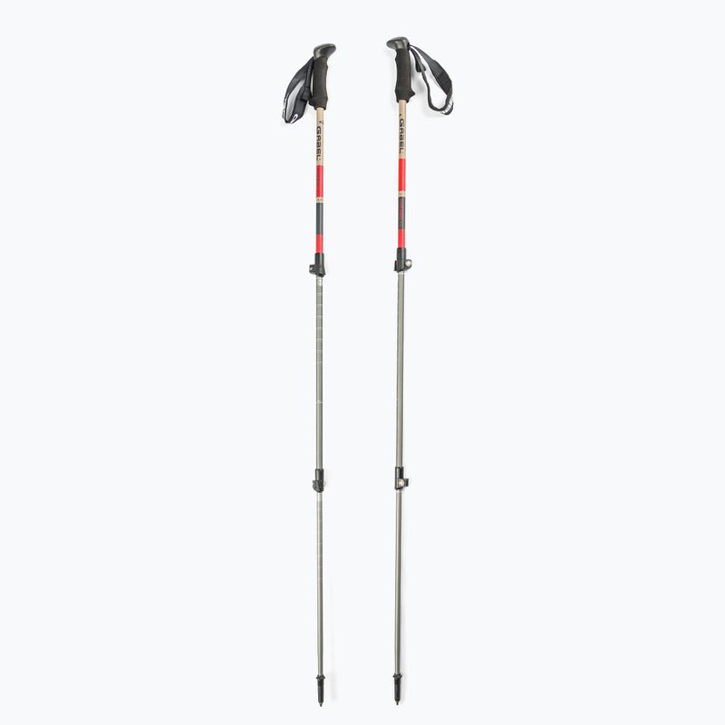 GABEL Mont Blanc F.L. 4.0 trekingo lazdos raudonos spalvos 7008432400000