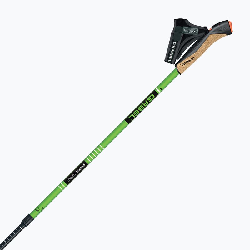 Šiaurietiško ėjimo lazdos GABEL Strech Carbon green 8