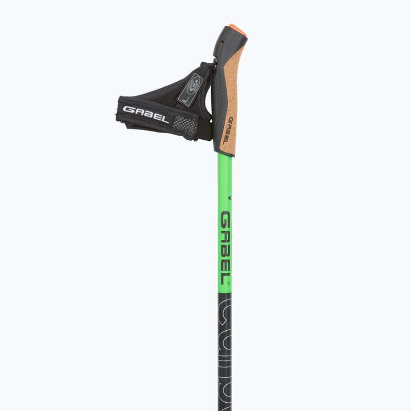 Šiaurietiško ėjimo lazdos GABEL Carbon XT 2S 80 F.L. black/lime 2