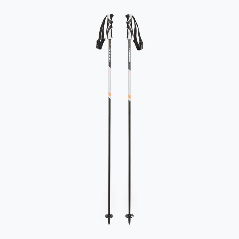 GABEL Carbon Cross slidinėjimo lazdos juoda/balta matinė