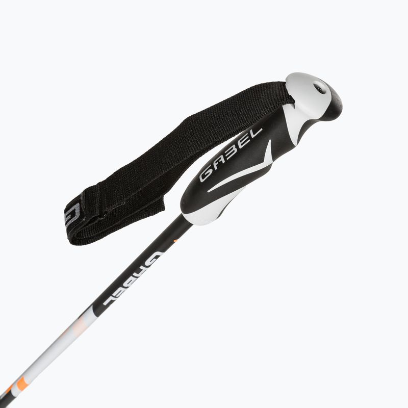 GABEL Carbon Cross slidinėjimo lazdos juoda/balta matinė 2