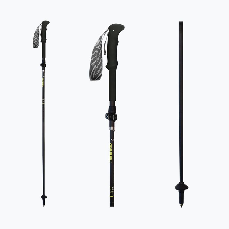 Šiaurietiško ėjimo lazdos GABEL Carbon Feather XTS black