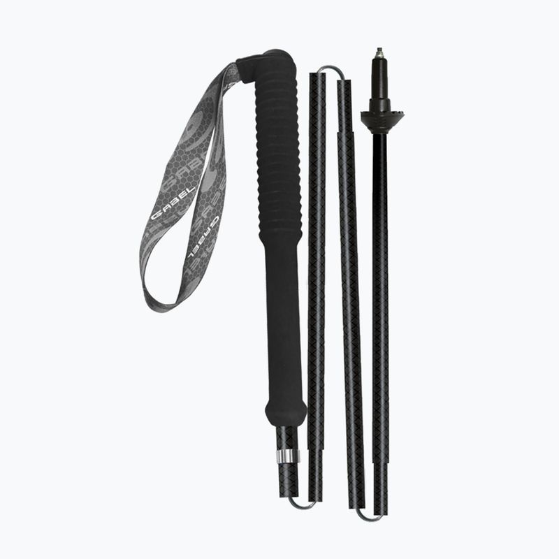 Šiaurietiško ėjimo lazdos GABEL Carbon Feather-R juodos spalvos 8