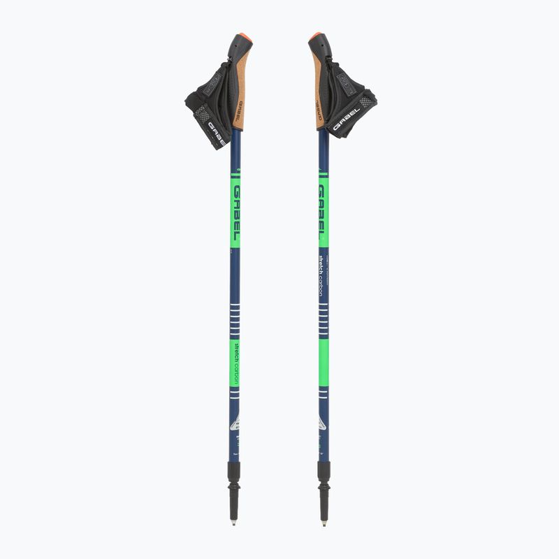 Šiaurietiško ėjimo lazdos GABEL Strech Carbon lime 5