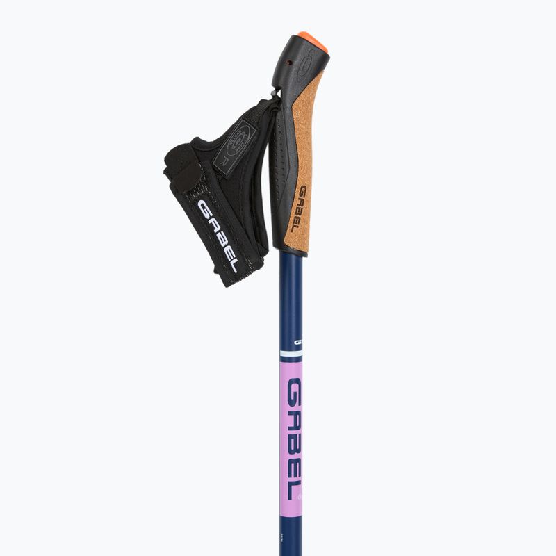 Šiaurietiško ėjimo lazdos GABEL Strech Carbon purple 2