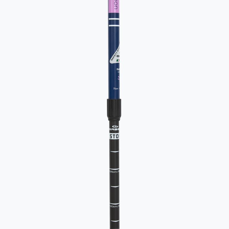 Šiaurietiško ėjimo lazdos GABEL Strech Carbon purple 4