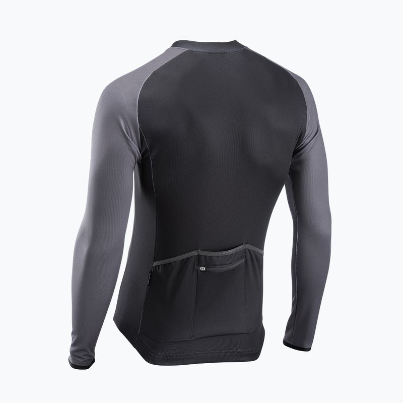 Vyriški dviračių marškinėliai ilgomis rankovėmis Northwave Blade 4 black/dark grey 6