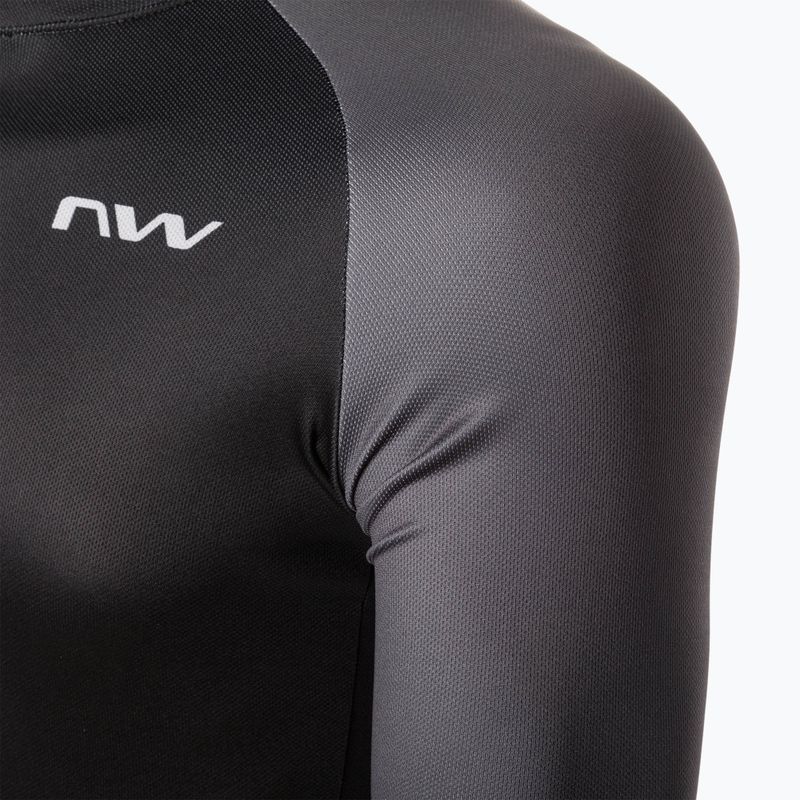 Vyriški dviračių marškinėliai ilgomis rankovėmis Northwave Blade 4 black/dark grey 3