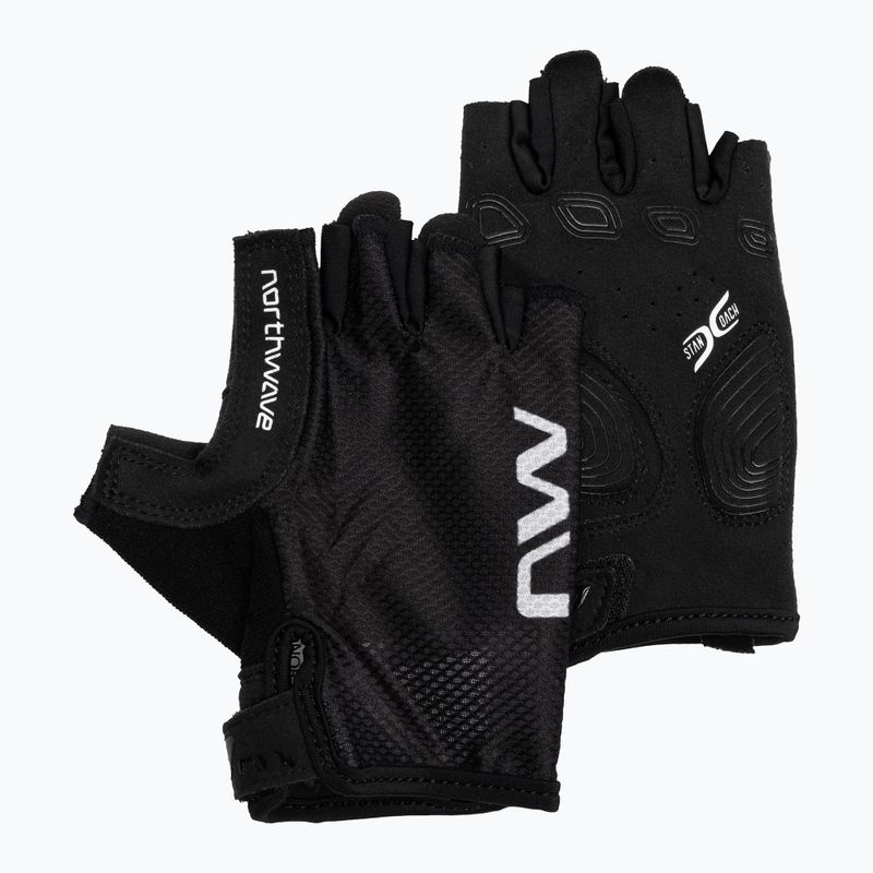 Vyriškos dviratininko pirštinės Northwave Active Short Finger black