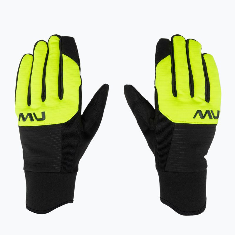 Vyriškos dviračių pirštinės Northwave Fast Gel black/yellow fluo 3