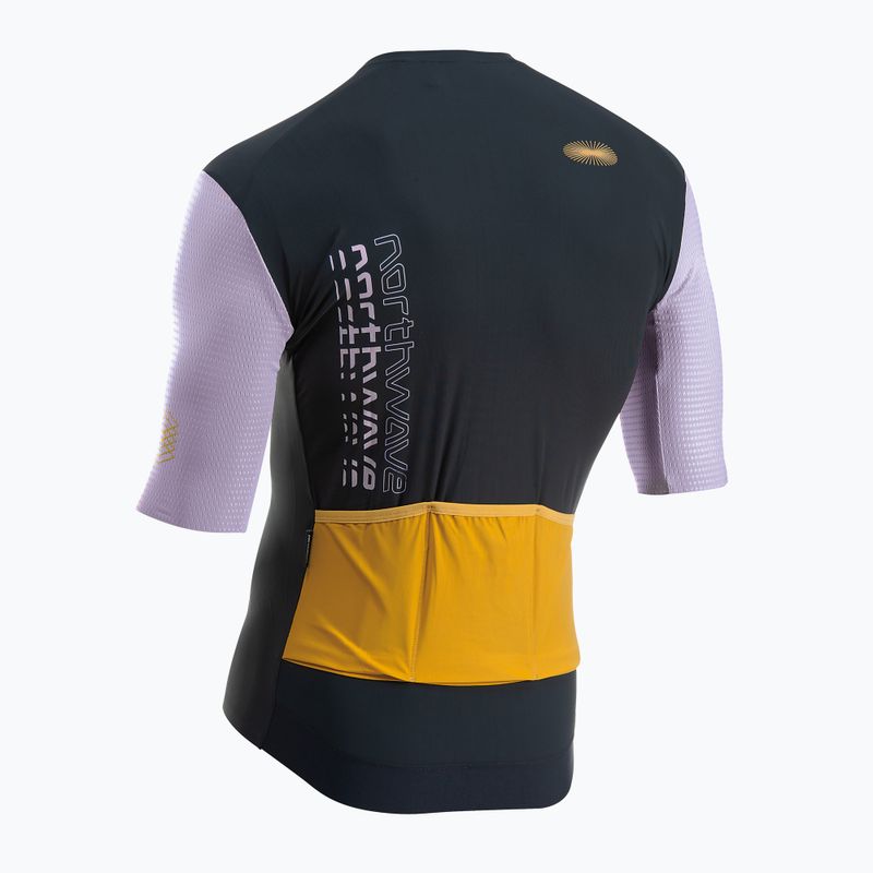 Vyriški dviračių marškinėliai Northwave Extreme Evo black/lilac 2