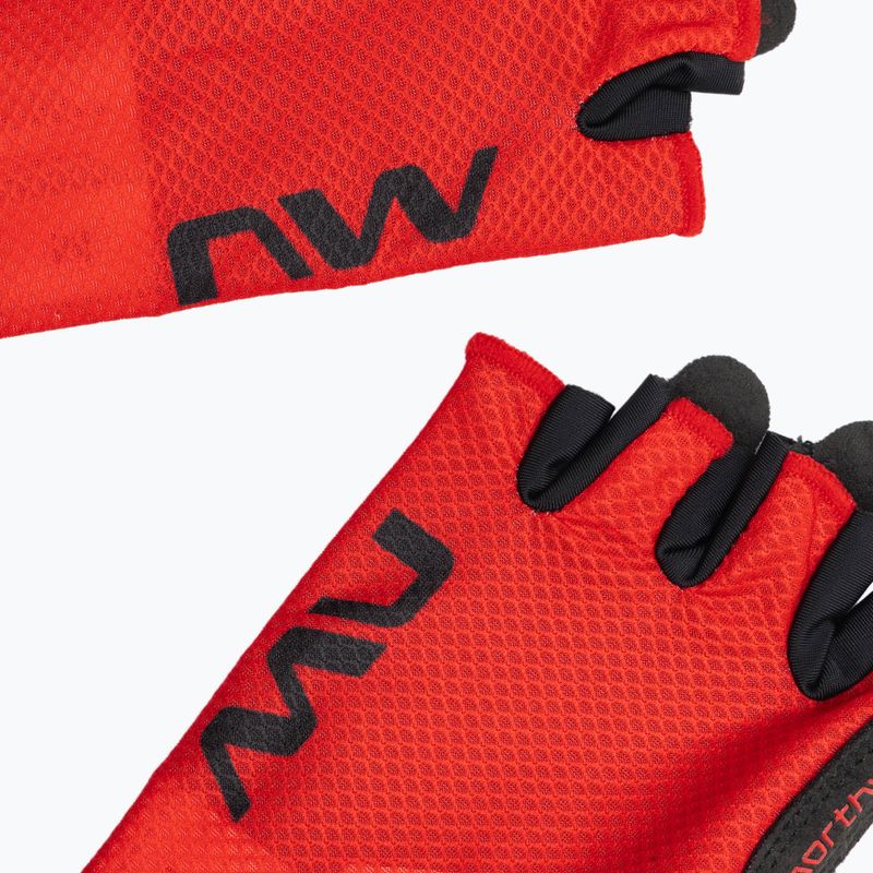 Vyriškos dviračių pirštinės Northwave Active Short Finger radiant red 4