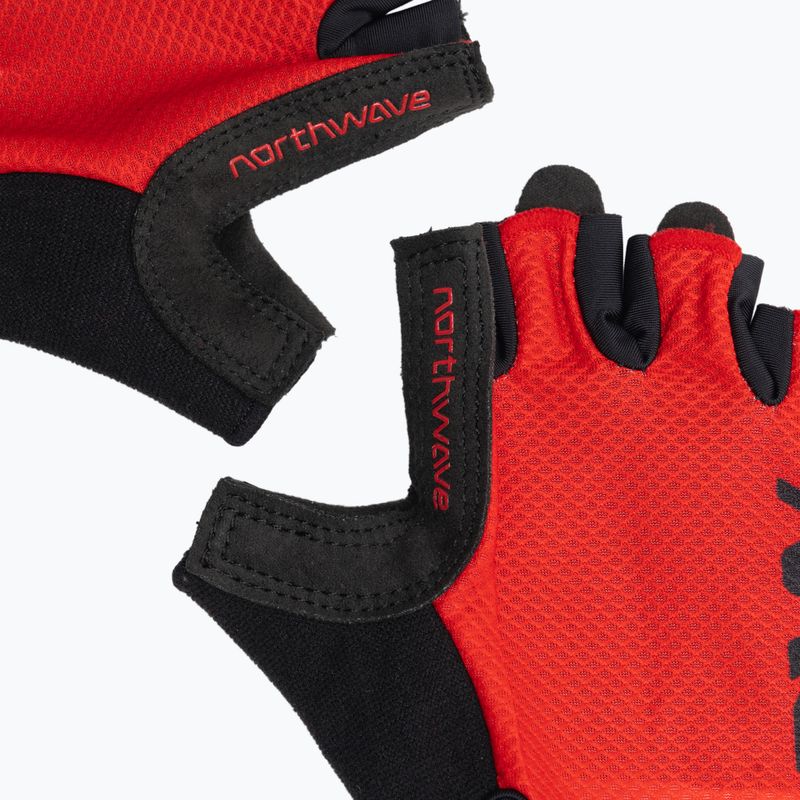 Vyriškos dviračių pirštinės Northwave Active Short Finger radiant red 5