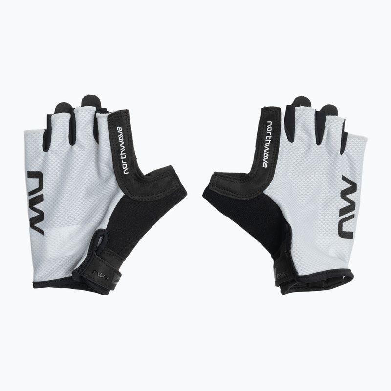 Vyriškos dviračių pirštinės Northwave Active Short Finger light grey 2