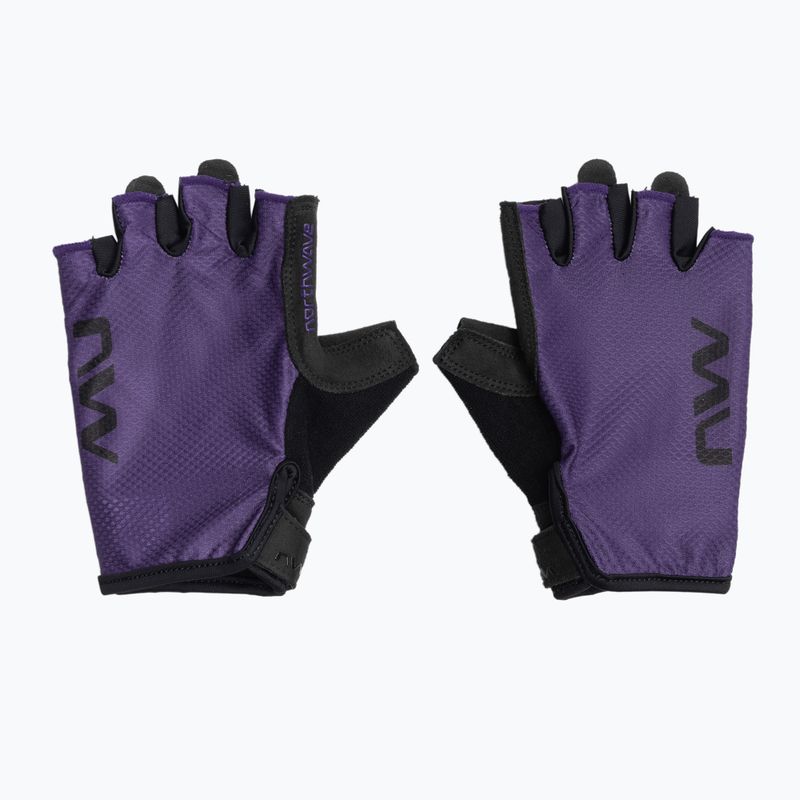 Moteriškos dviračių pirštinės Northwave Active Short Finger dark purple 2