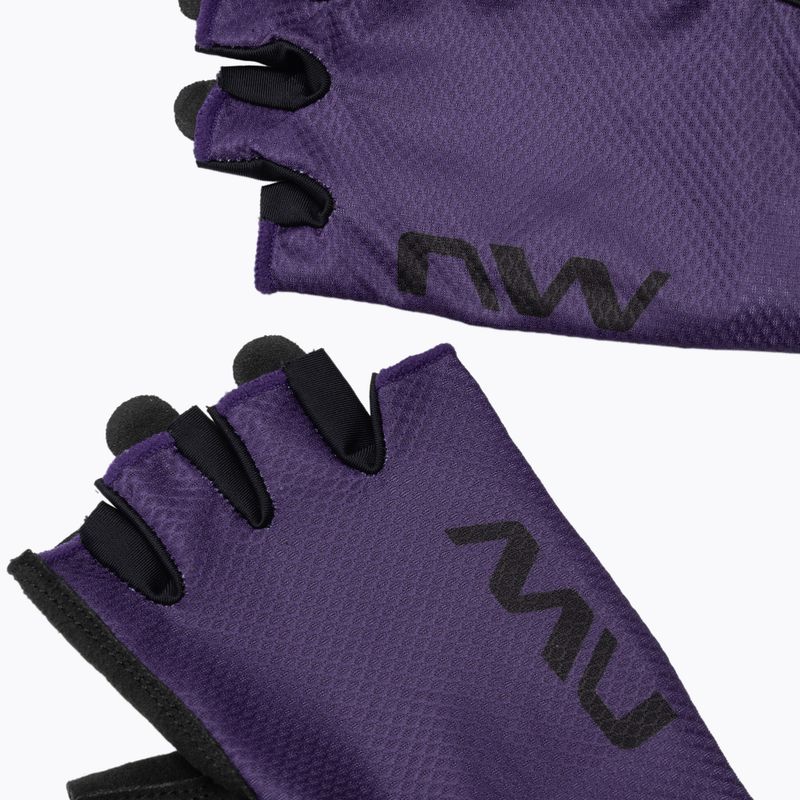 Moteriškos dviračių pirštinės Northwave Active Short Finger dark purple 4