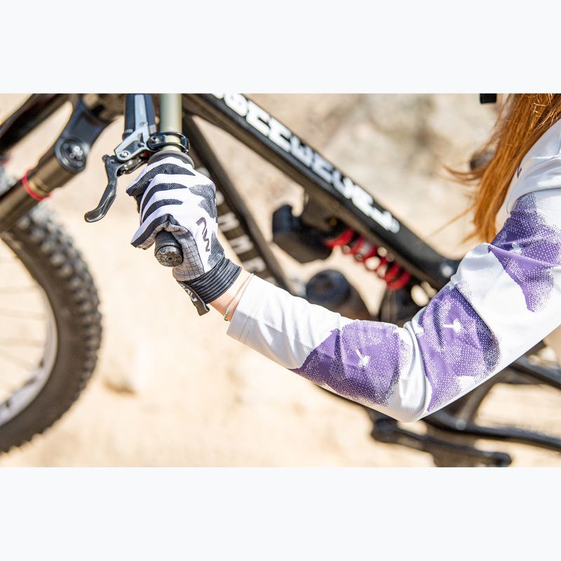 Moteriški dviračių marškinėliai ilgomis rankovėmis Northwave Xtrail light grey/dark purple 7