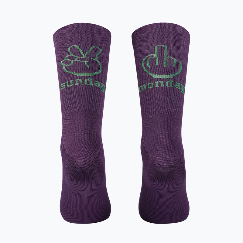 Kojinės Northwave Sunday Monday dark purple