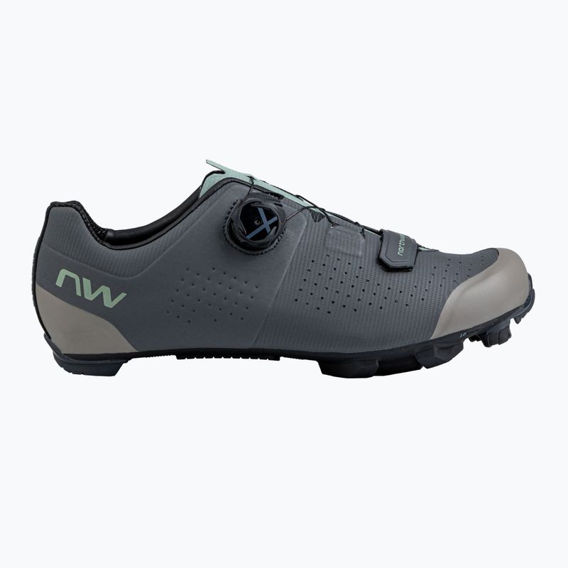 Vyriški MTB dviračių batai Northwave Razer dark grey/sage 8