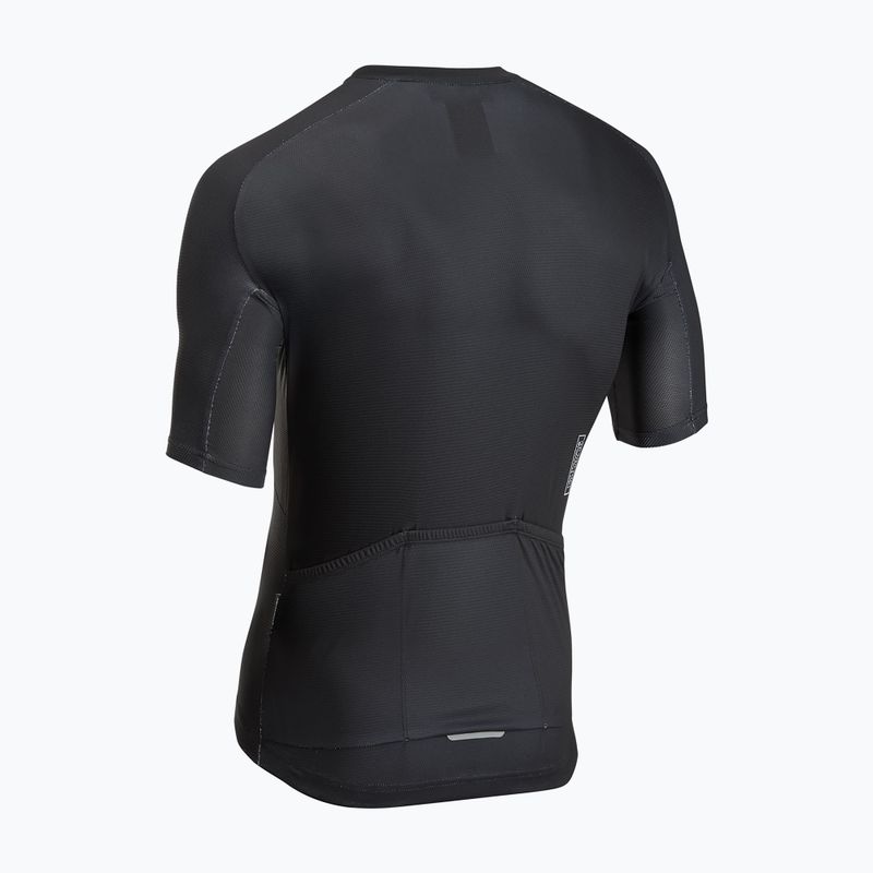 Vyriški dviračių marškinėliai Northwave Force Evo black/light grey 2
