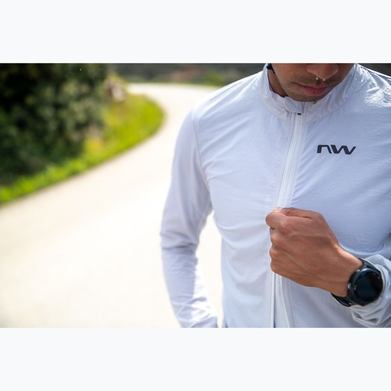 Vyriška dviračių striukė Northwave Extreme Light Wind light grey 5