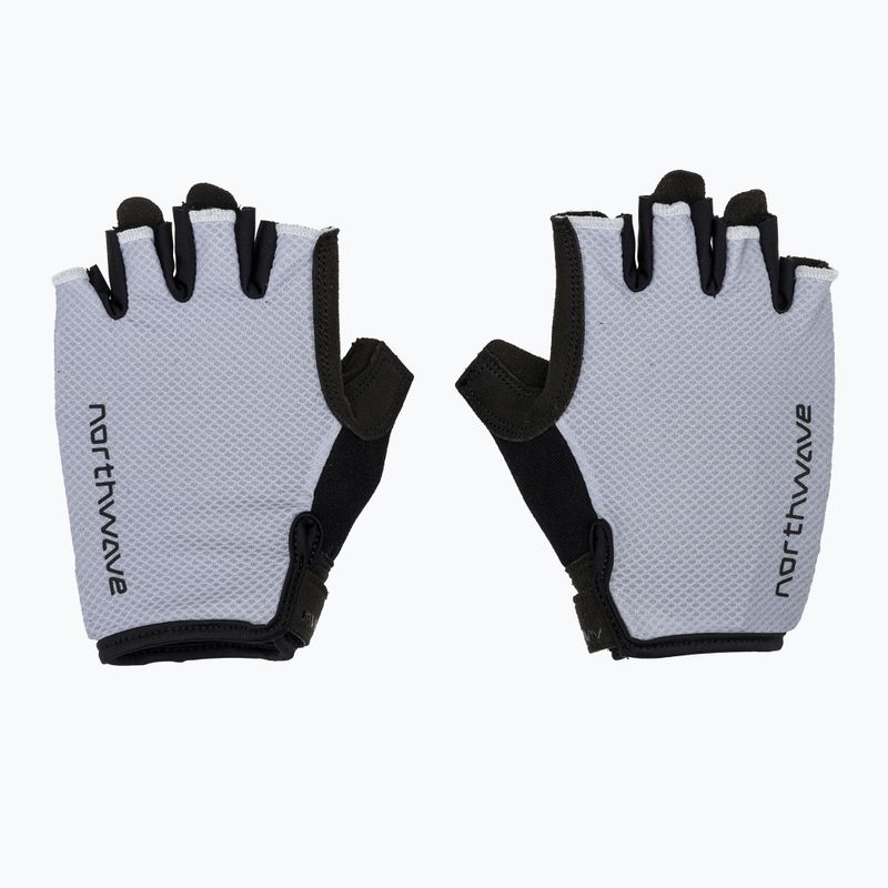 Vyriškos dviračių pirštinės Northwave Active Max Short Finger ice grey 2