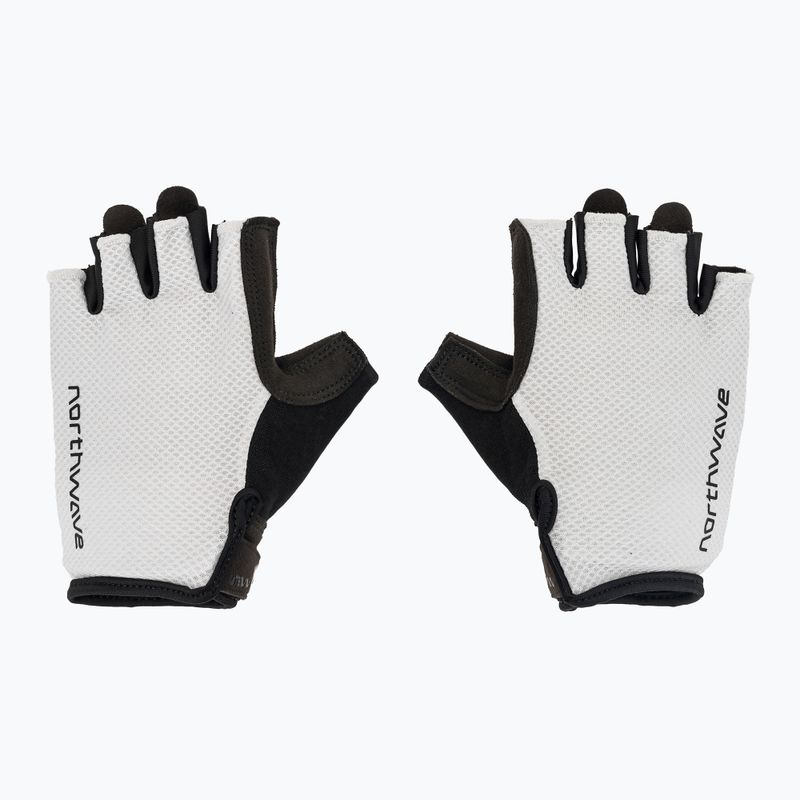 Vyriškos dviračių pirštinės Northwave Active Max Short Finger light grey 2