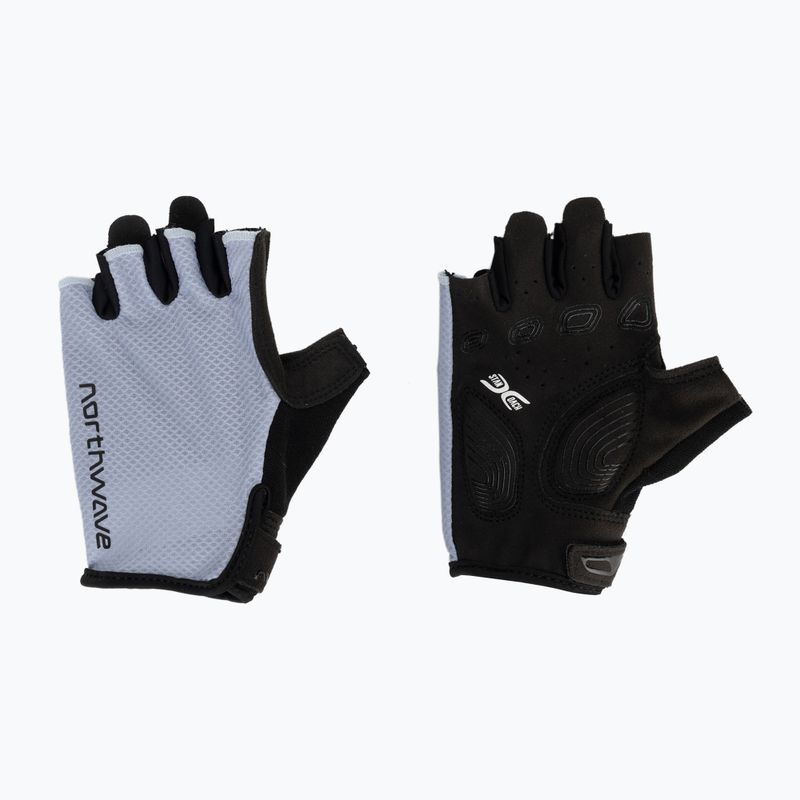 Moteriškos dviračių pirštinės Northwave Active Max Short Finger ice grey