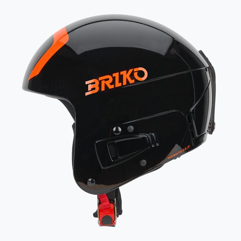 Vaikiškas slidinėjimo šalmas Briko Vulcano FIS 6.8 JR shiny black/orange 4