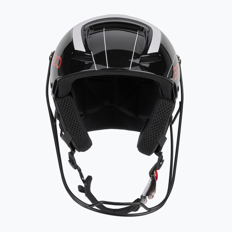 Slidinėjimo šalmas Briko Slalom 2.0 USA shiny black/white/cardinal red 2