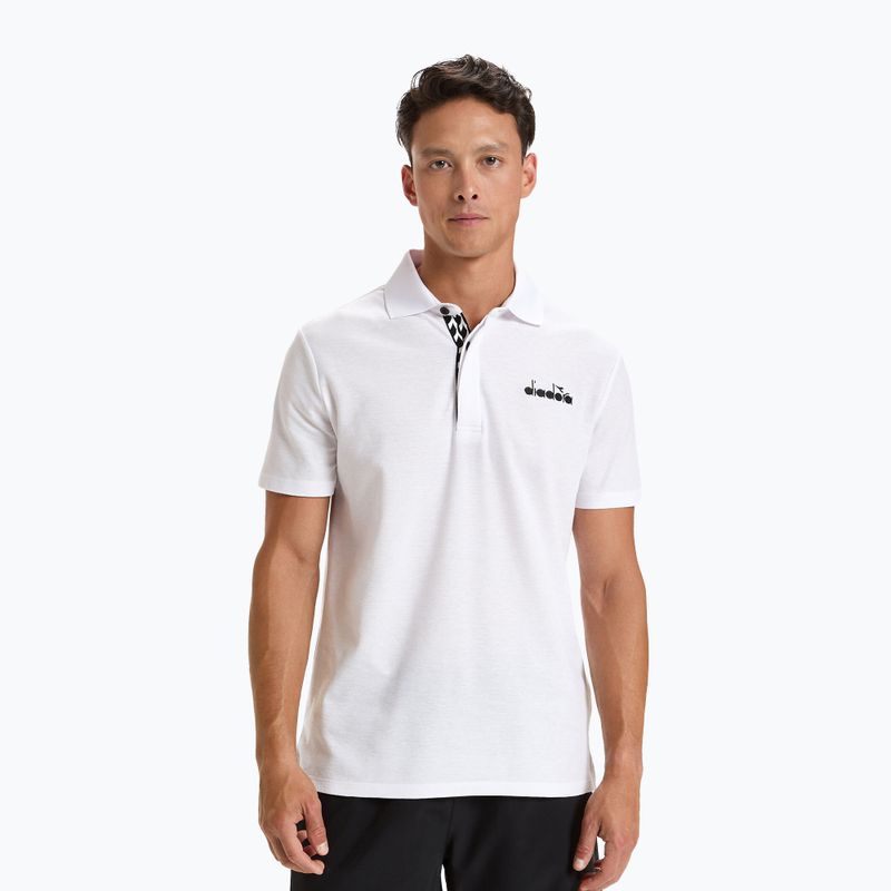 Vyriški teniso polo marškinėliai Diadora Statement white 102.176856 2