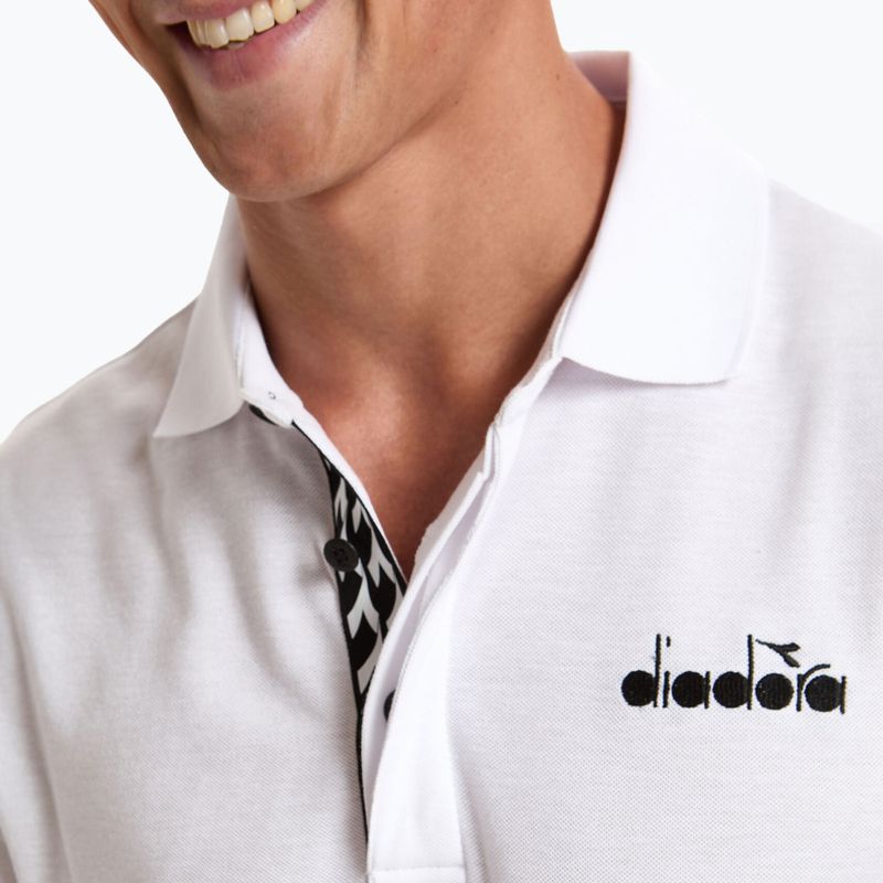 Vyriški teniso polo marškinėliai Diadora Statement white 102.176856 5