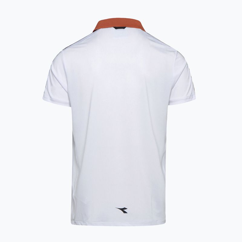 Vyriški Diadora Challenge teniso polo marškinėliai balta 102.176853 2