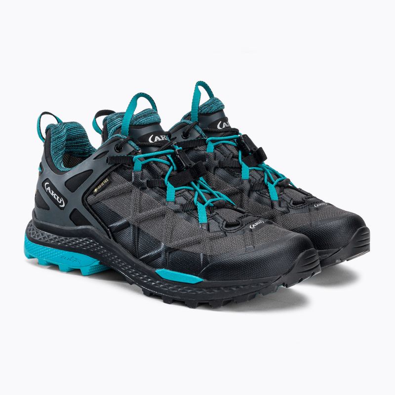 AKU moteriški trekingo batai Rocket DFS GTX black/turquoise 5