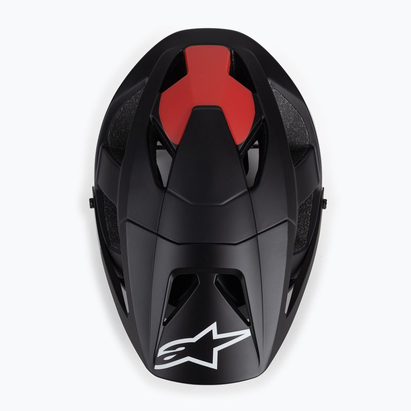 Dviračių šalmas Alpinestars Vector Pro Atom juodas/raudonas matinis 6